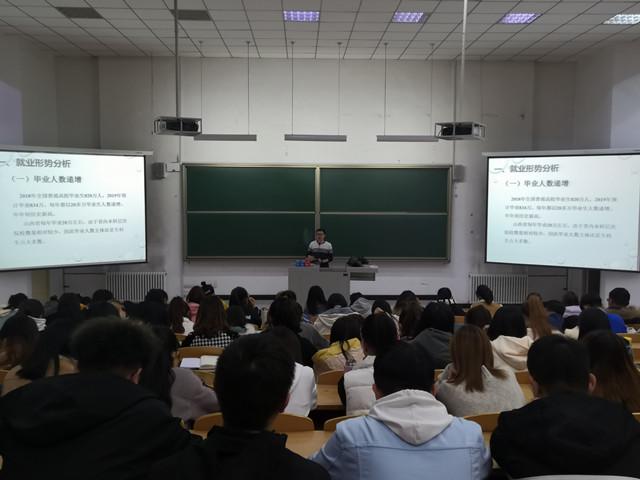 太阳集团tcy87222019级开展就业指导主题年级会