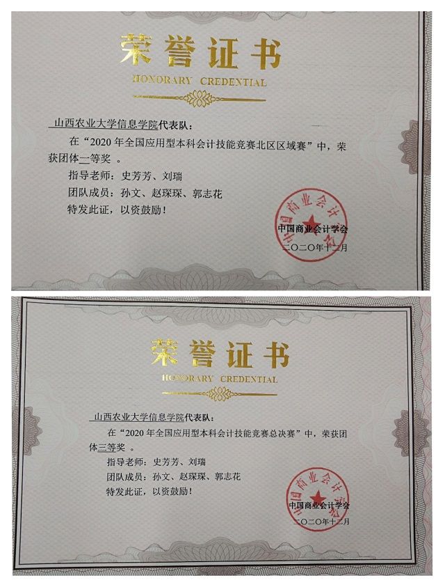 我集团学子在两项国家级学科竞赛中喜获佳绩